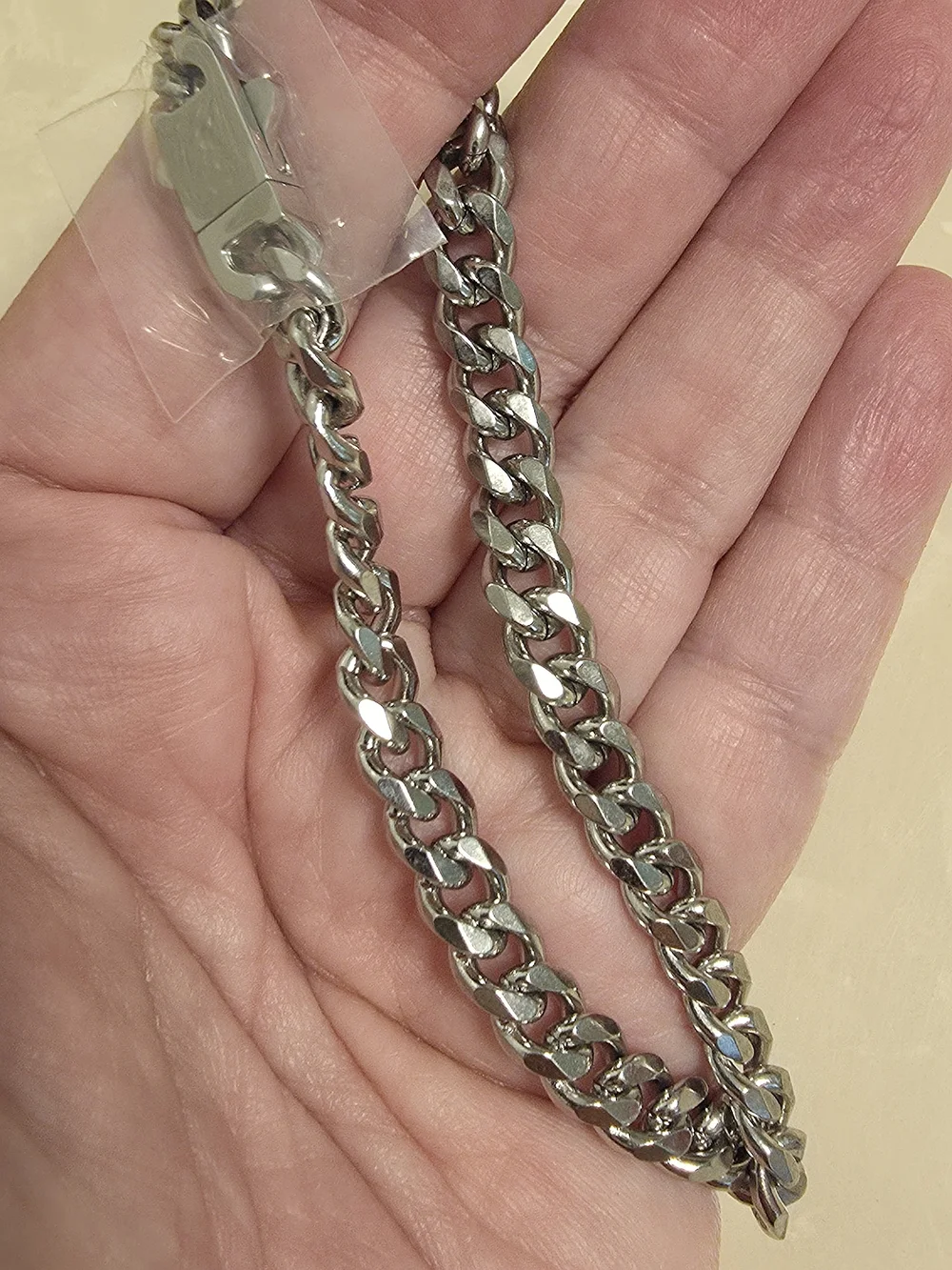 Men's Silver Chain Necklace - Sleek Stainless Look